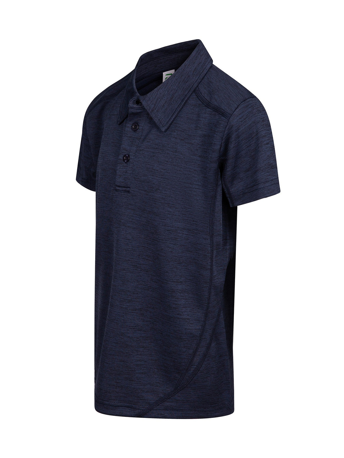 Kid's' Challenger 100% polyester  Polo - Navy Marl - Side