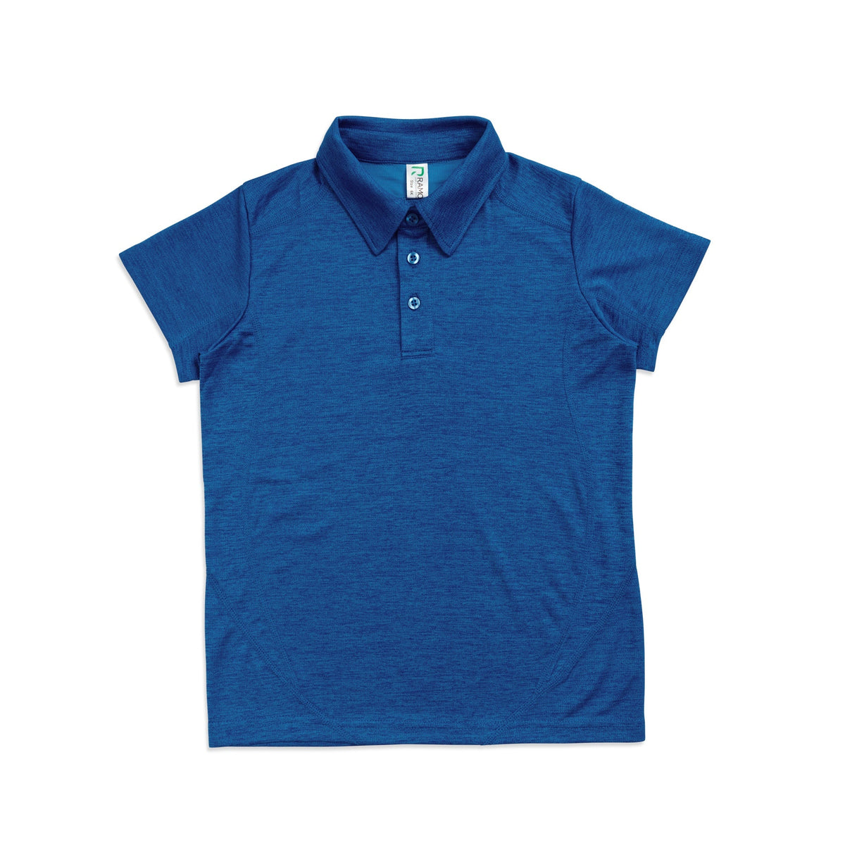 Kid's' Challenger 100% polyester  Polo - Royal Marl - Front