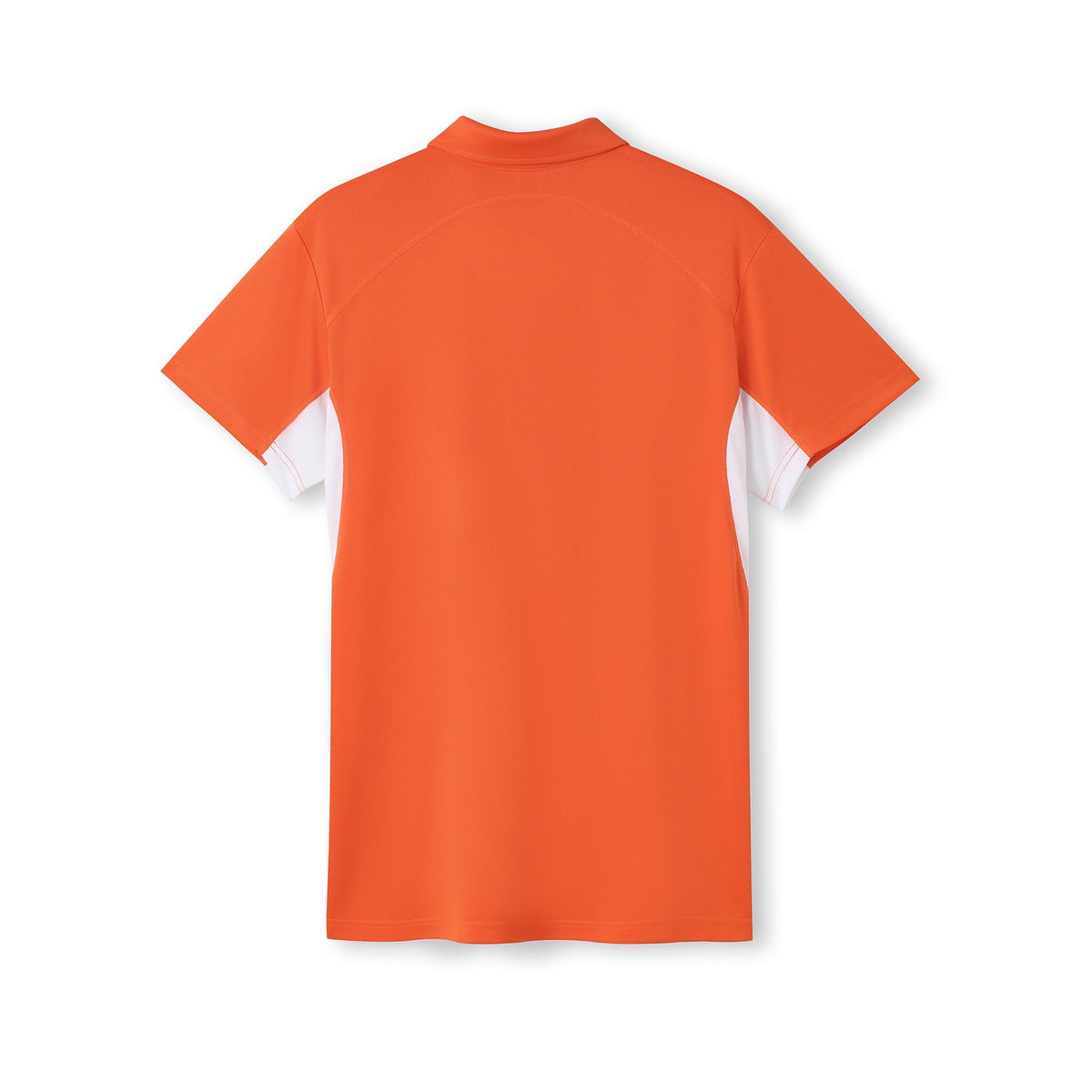 Men's Accelerator Polyester Polo - Orange/White - Back