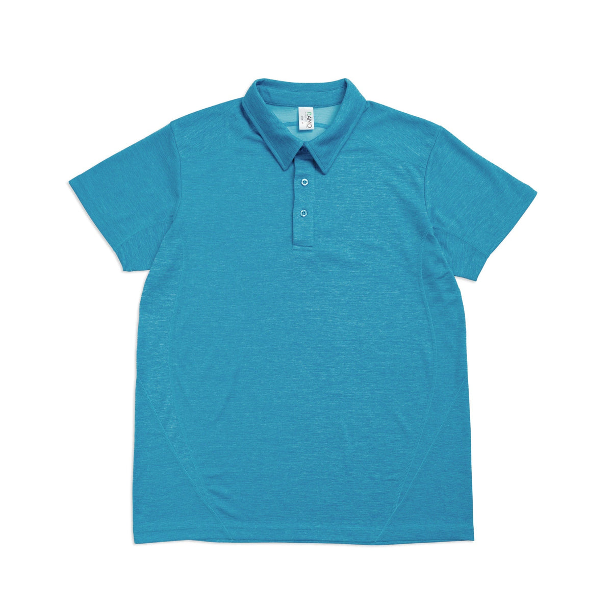 Mens' / Unisex Challenger polyester  Polo - Azure Marl - Front