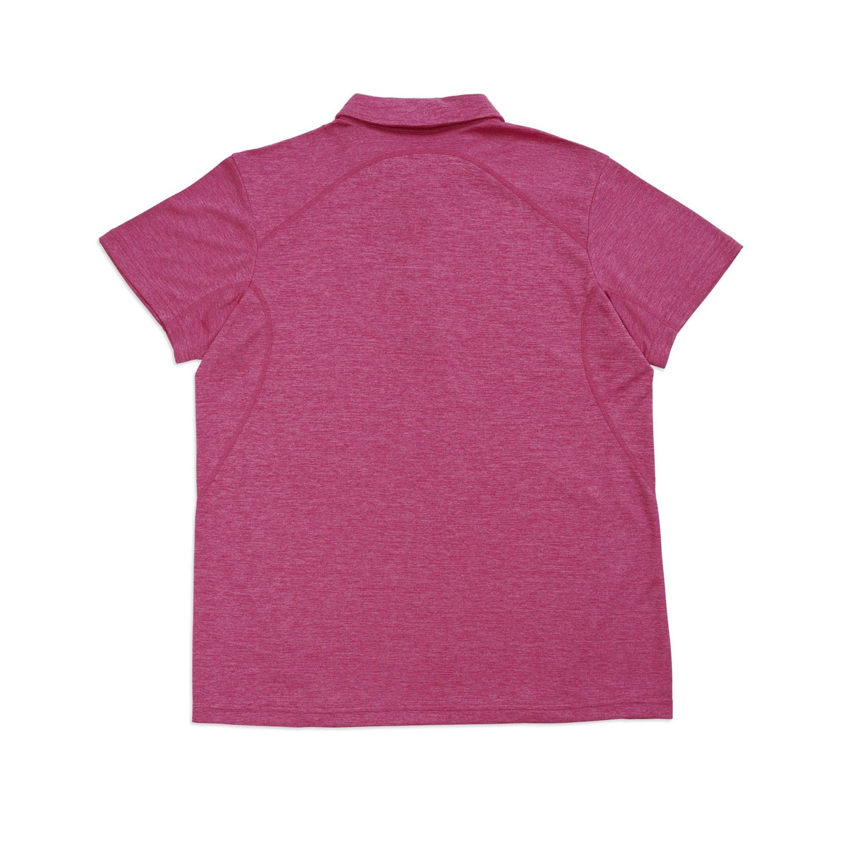 Mens' / Unisex Challenger polyester  Polo - Hot Pink Marl - Back