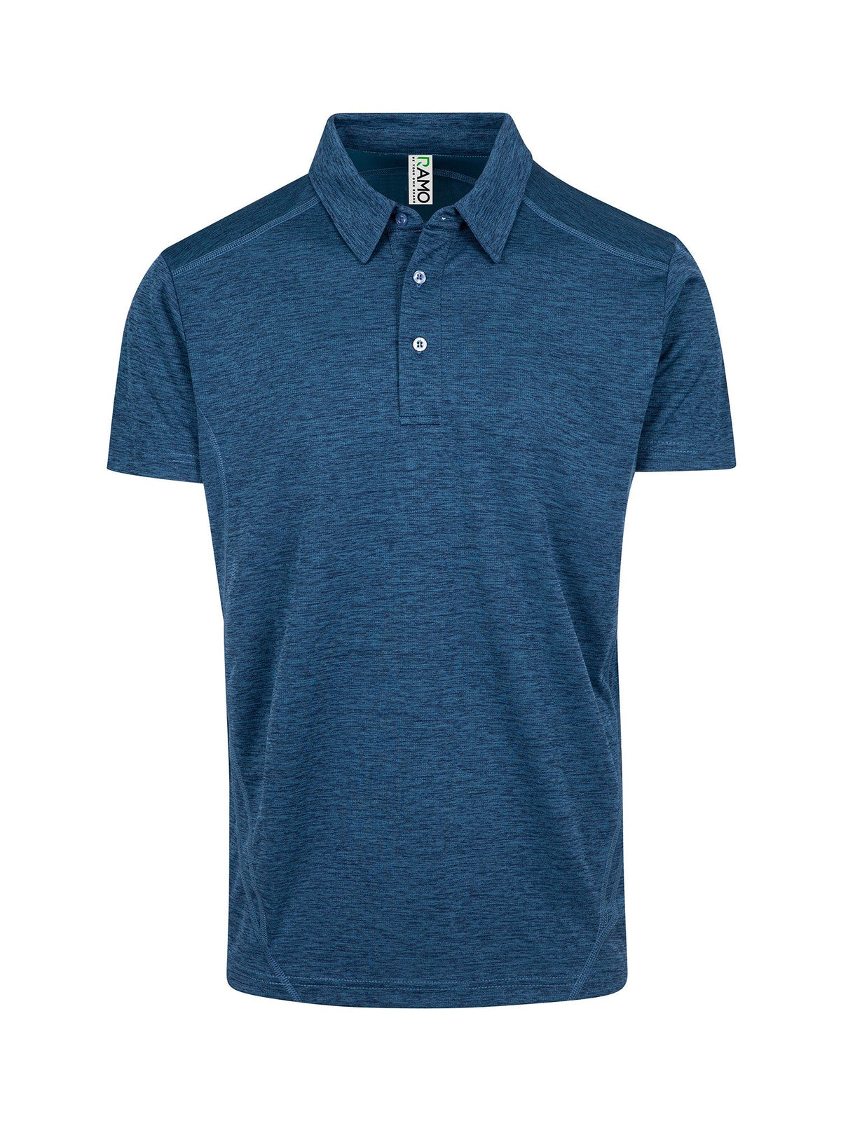 Mens' / Unisex Challenger polyester  Polo - Teal Marl - Front
