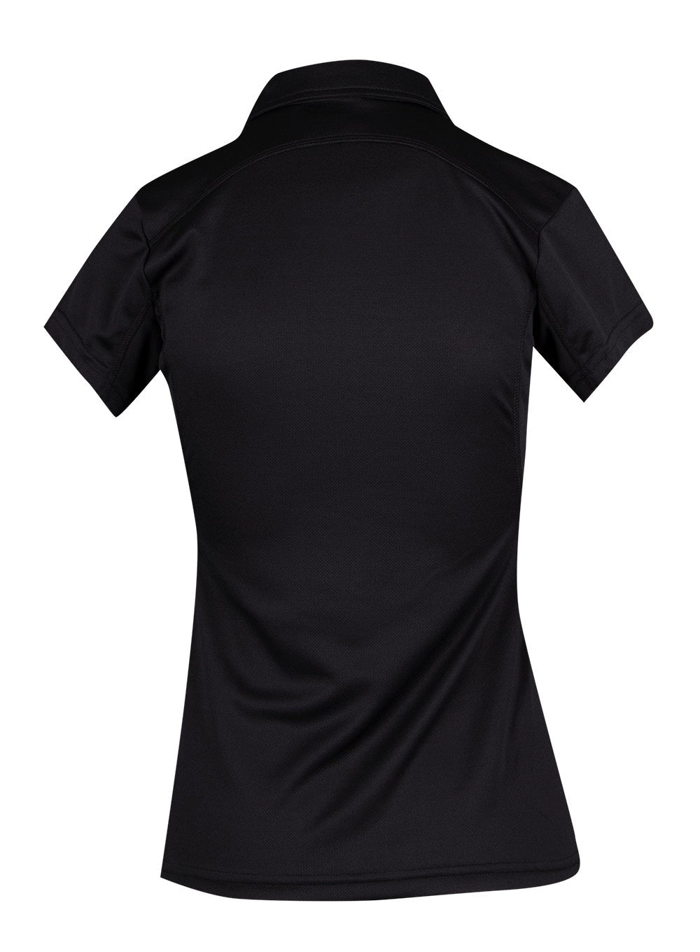 Women's Accelerator Polyester Polo - Black/Black - Back