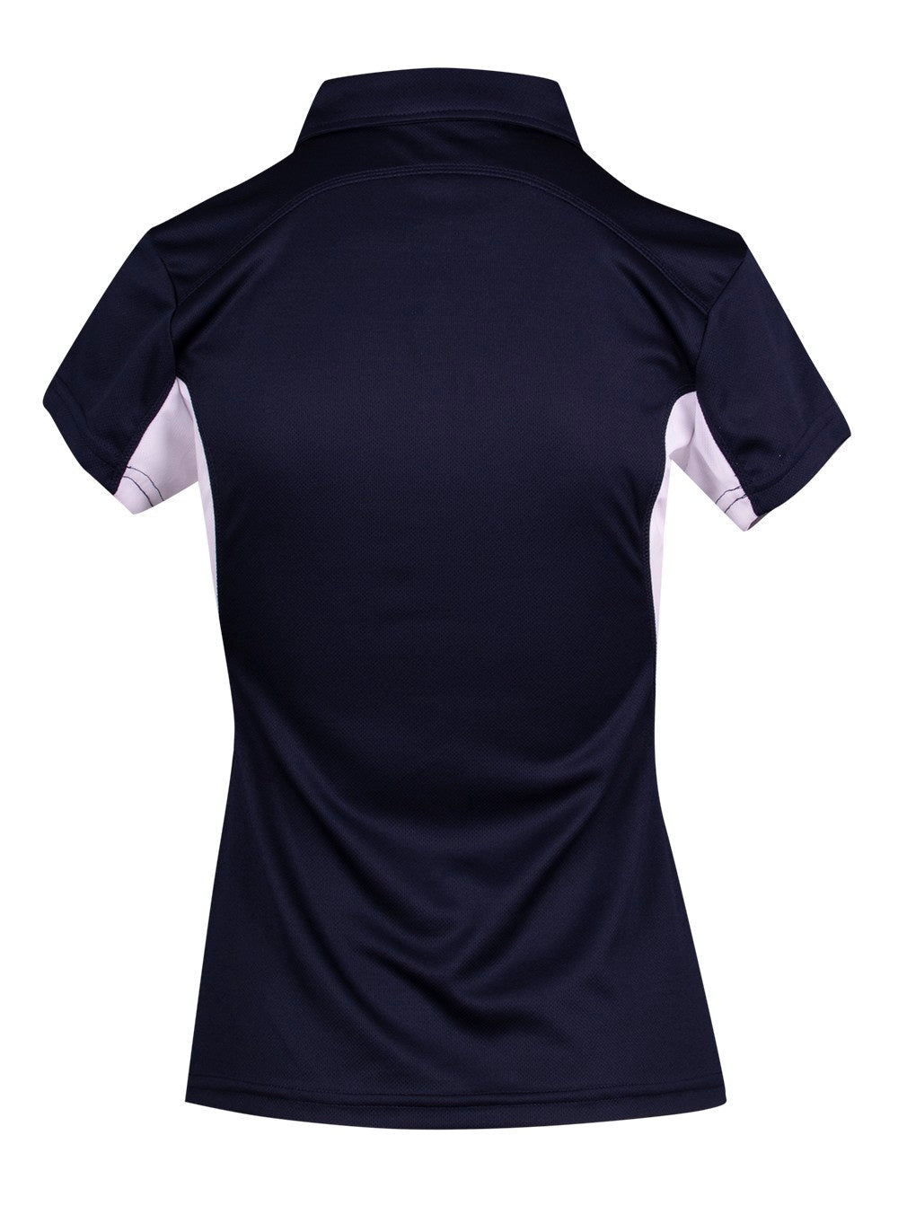 Women's Accelerator Polyester Polo - Navy/White - Back