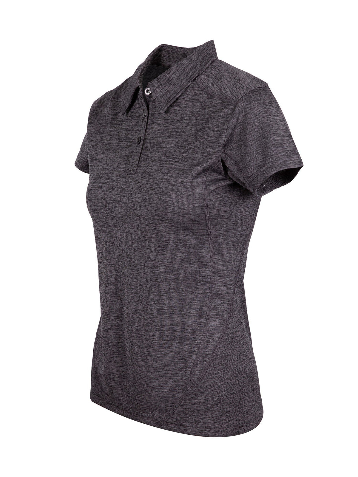 Womens' Challenger 100% polyester  Polo - Dark Marl - Side