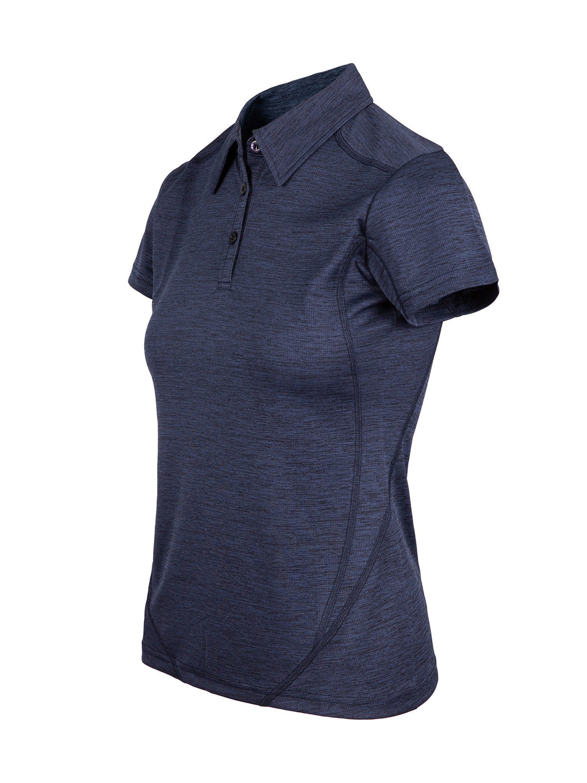 Womens' Challenger 100% polyester  Polo - Navy Marl - Side