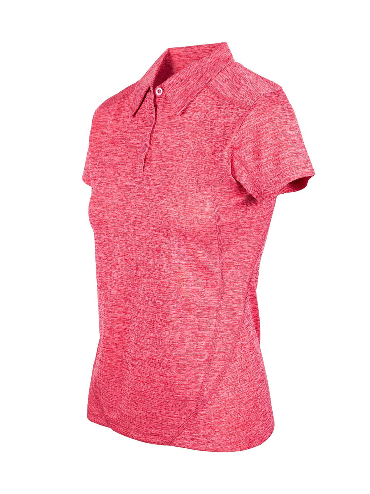 Womens' Challenger 100% polyester  Polo - Red Marl - Side