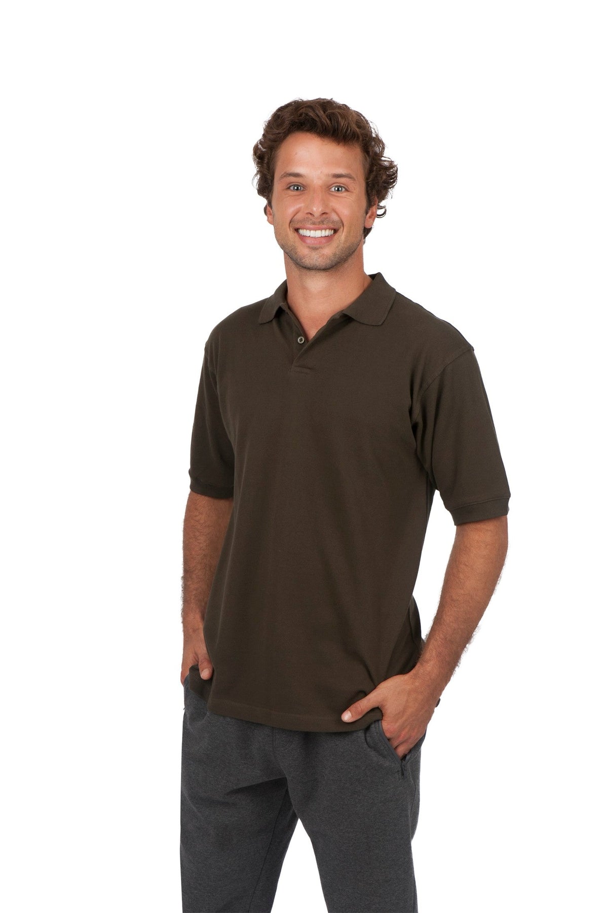 Men's Cotton  Pigment Dyed Polo - view