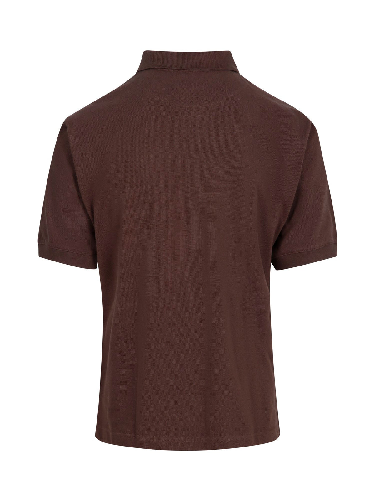 Men's Cotton  Pigment Dyed Polo - Brown - Back
