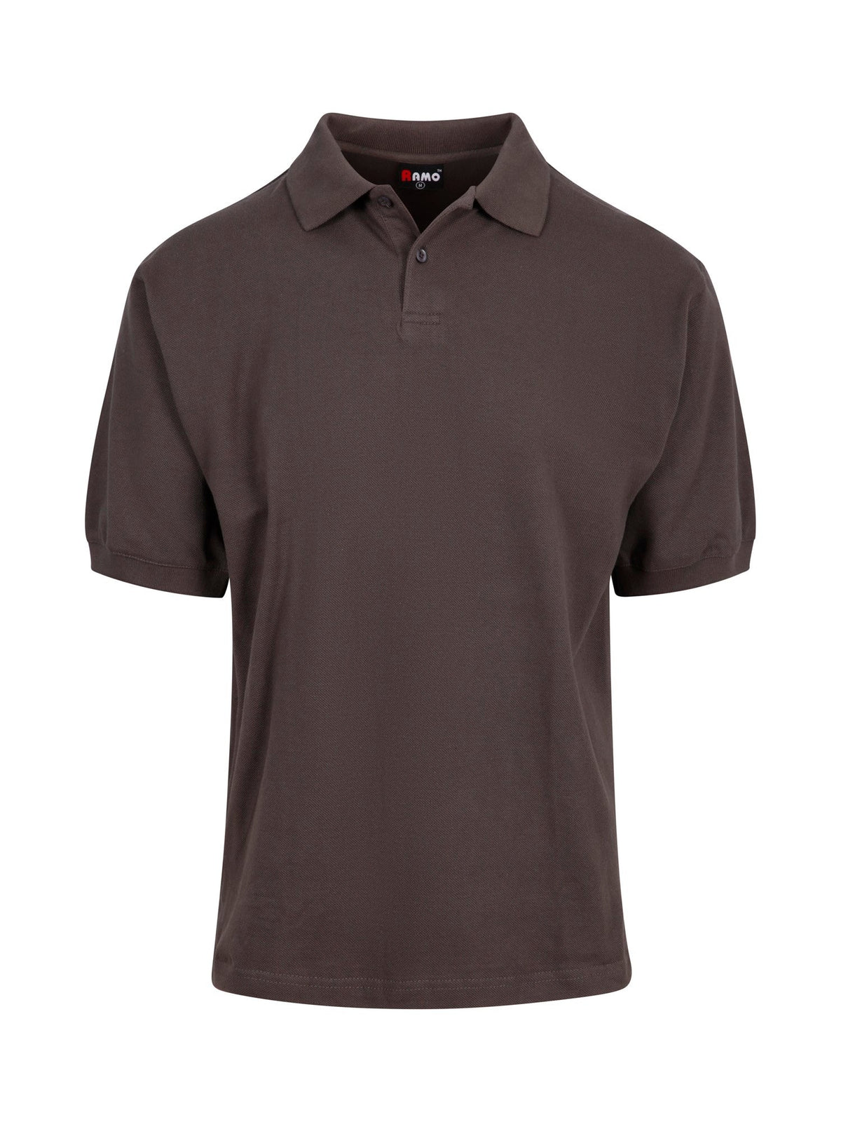 Men's Cotton  Pigment Dyed Polo - Charcoal - Front