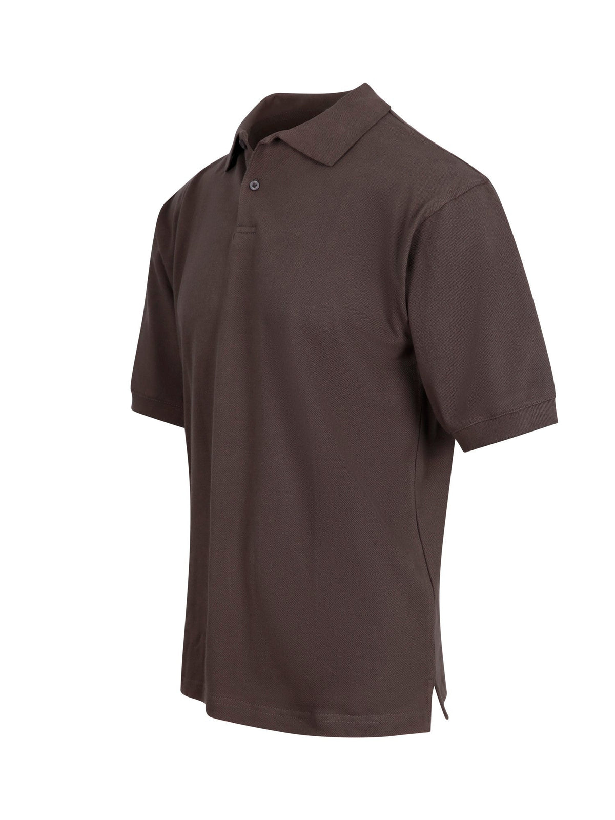 Men's Cotton  Pigment Dyed Polo - Charcoal - Side