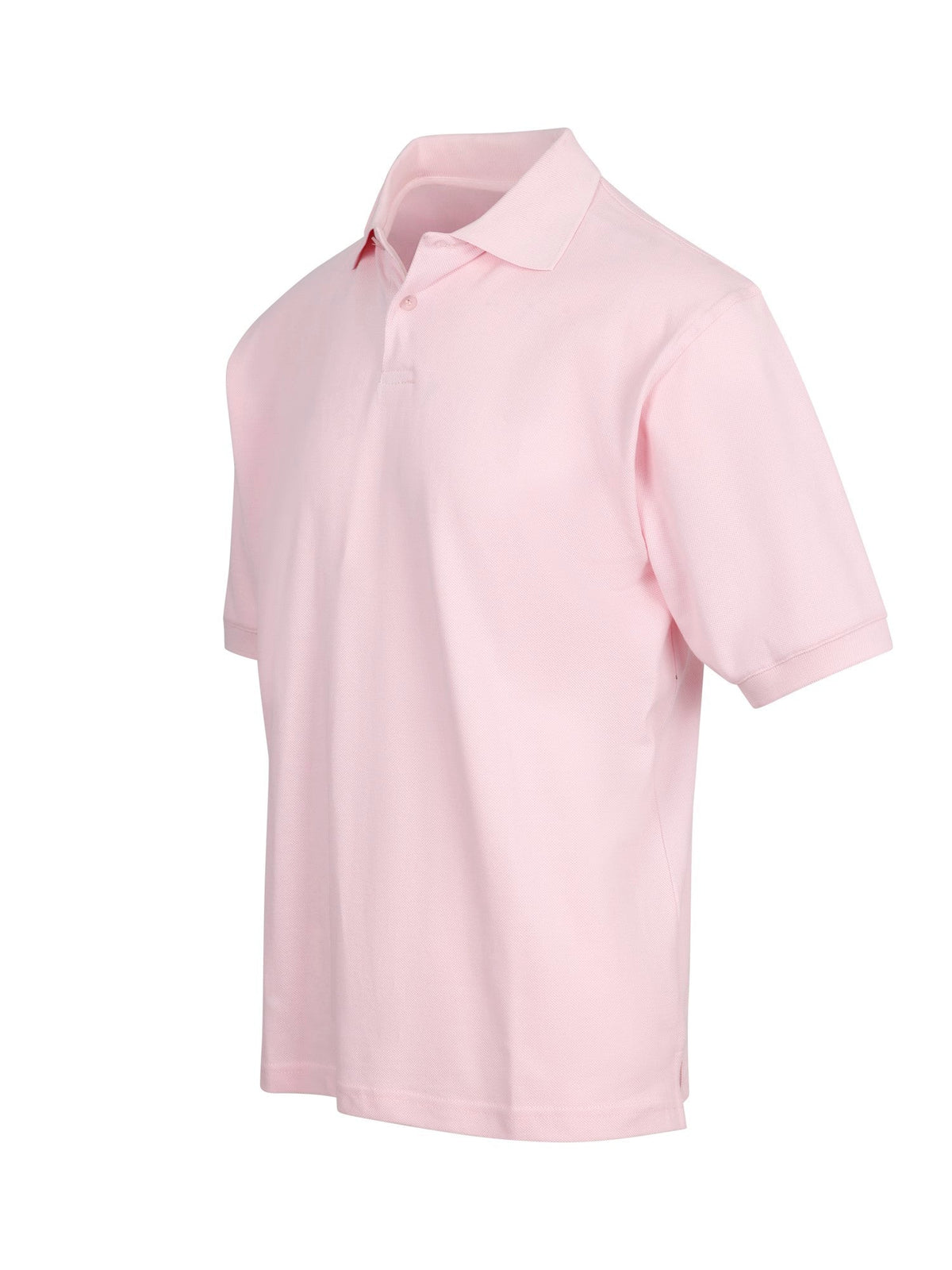Men's Cotton  Pigment Dyed Polo - Pink - Side