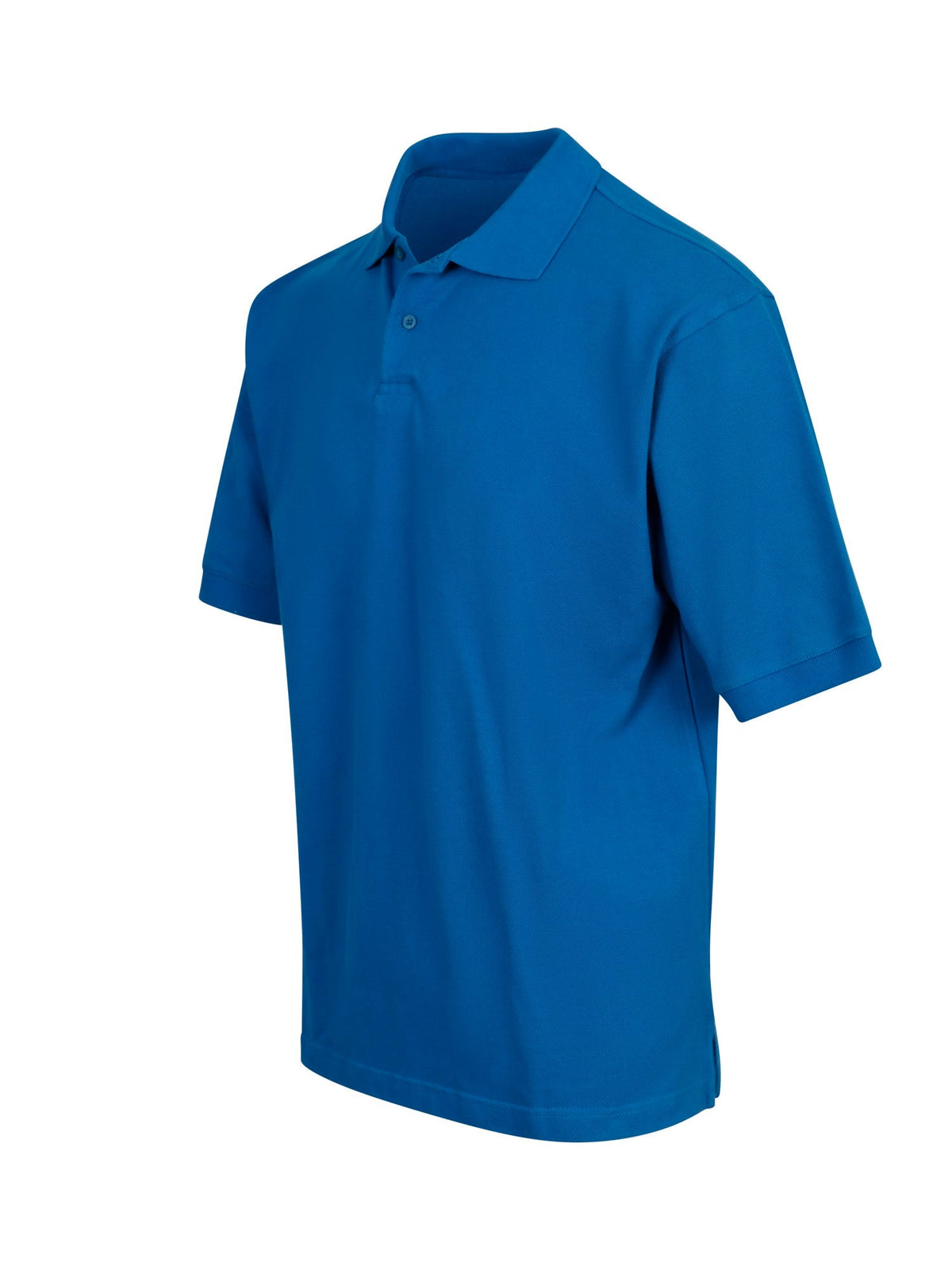 Men's Cotton  Pigment Dyed Polo - Sapphire - Side
