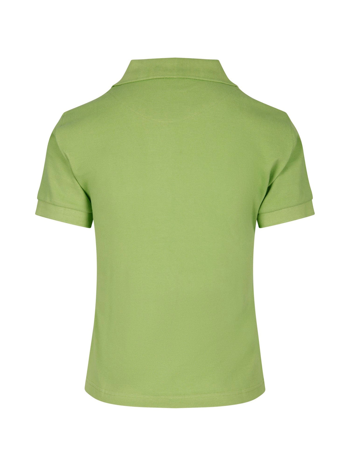 Women's Cotton  Pigment Dyed Polo - Lime - Back