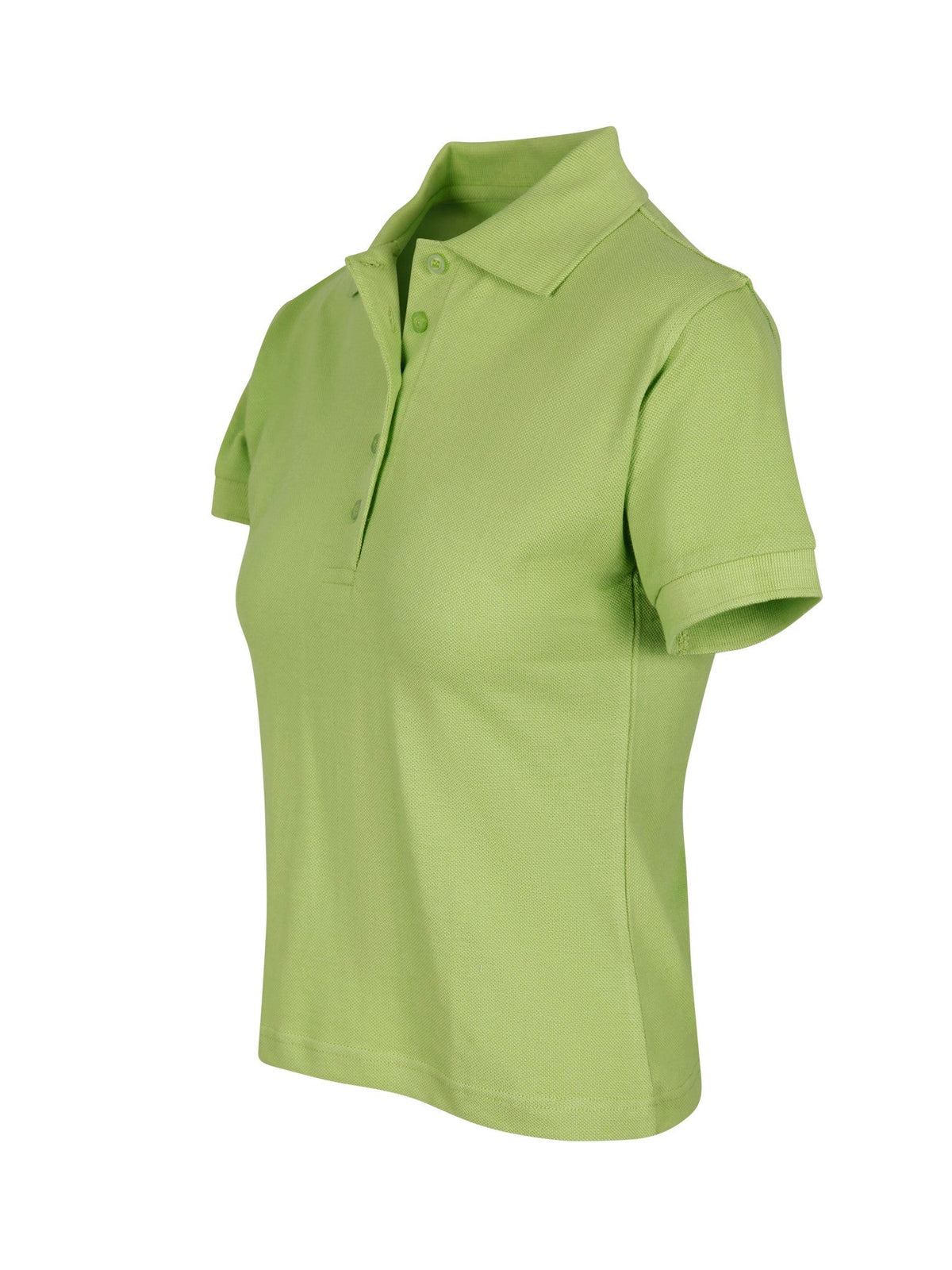 Women's Cotton  Pigment Dyed Polo - Lime - Side