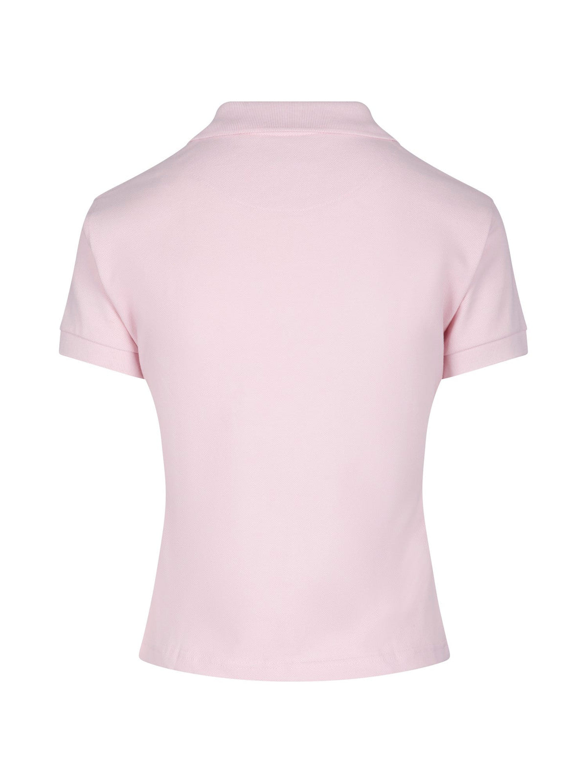 Women's Cotton  Pigment Dyed Polo - Pink - Back