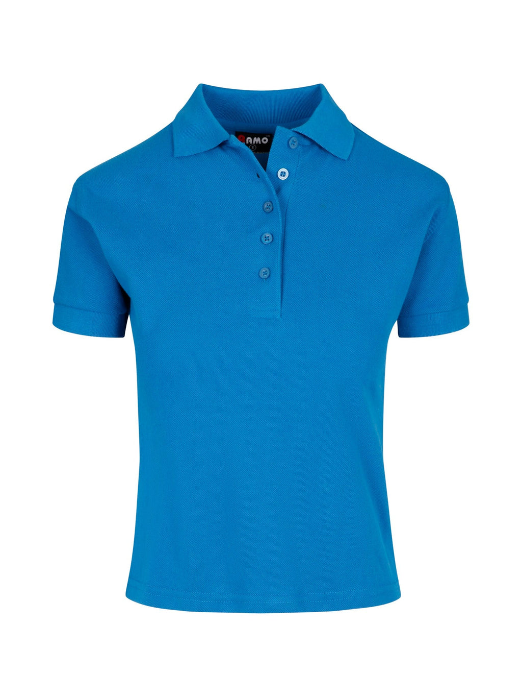 Women's Cotton  Pigment Dyed Polo - Sapphire - Front