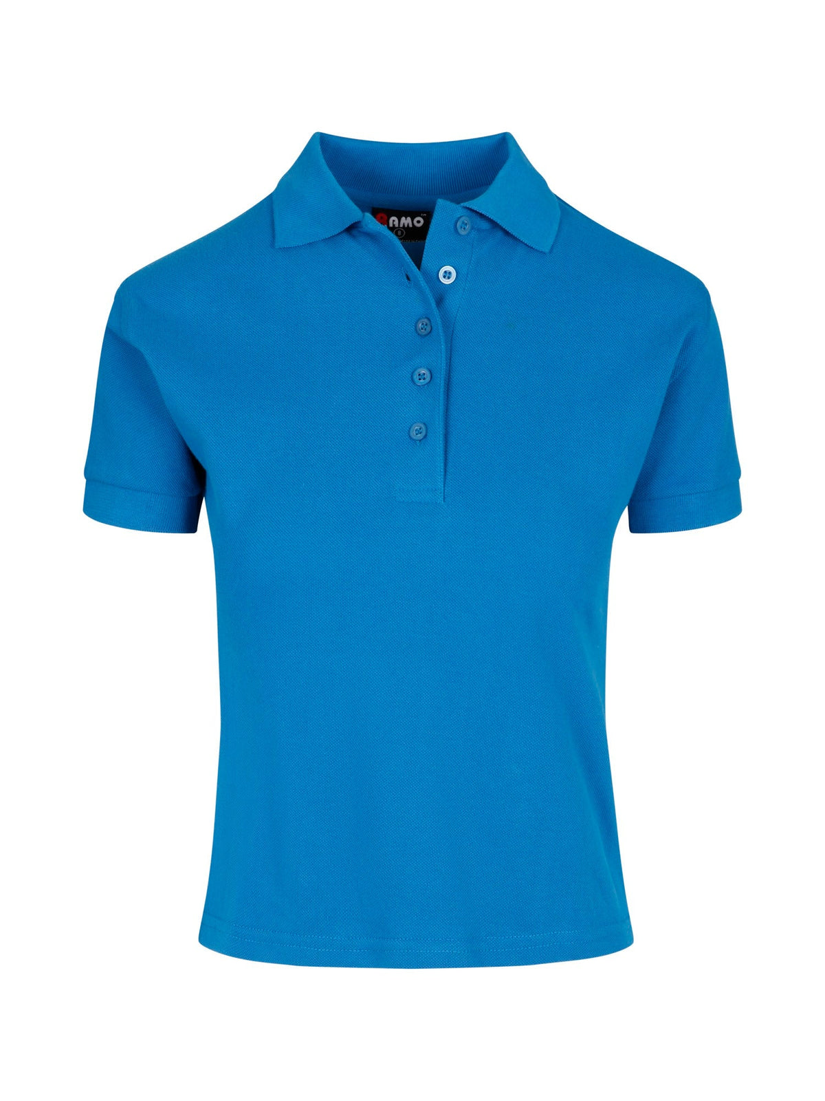 Women's Cotton  Pigment Dyed Polo - Sapphire - Front
