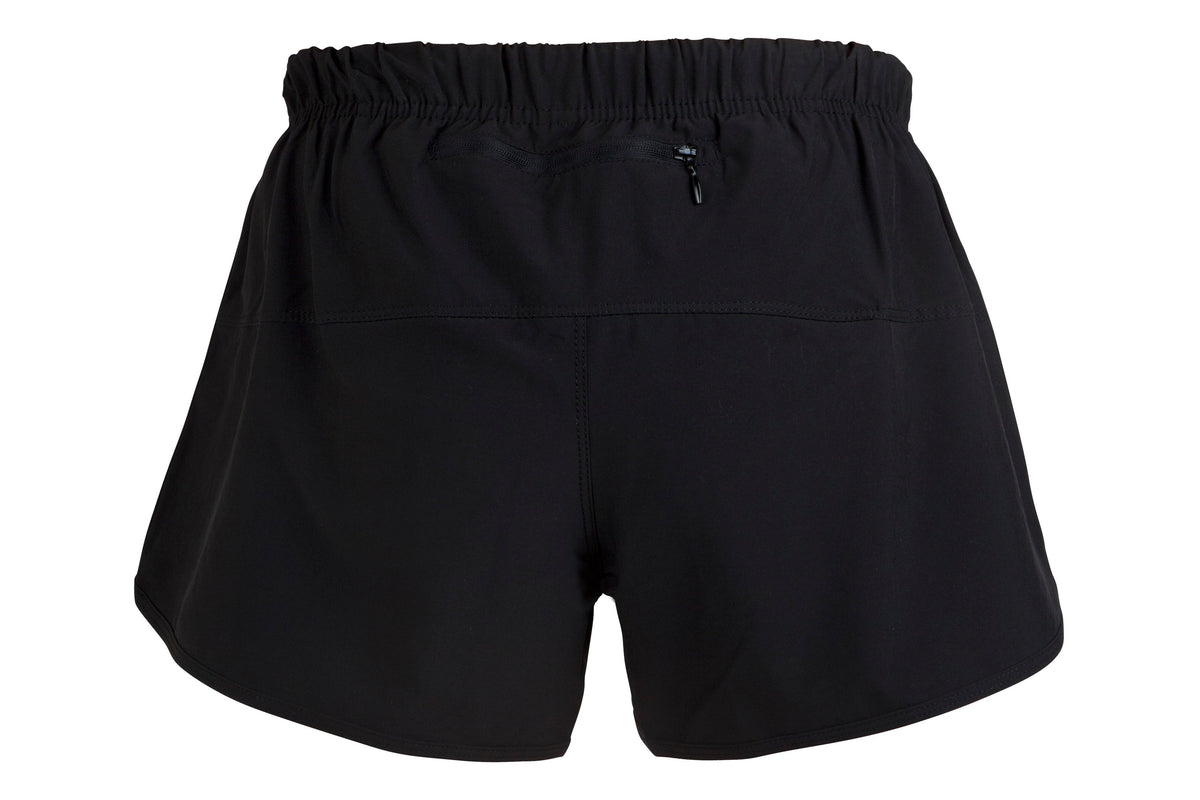 Womens' FLEX Shorts - 4 way stretch - Black - Back