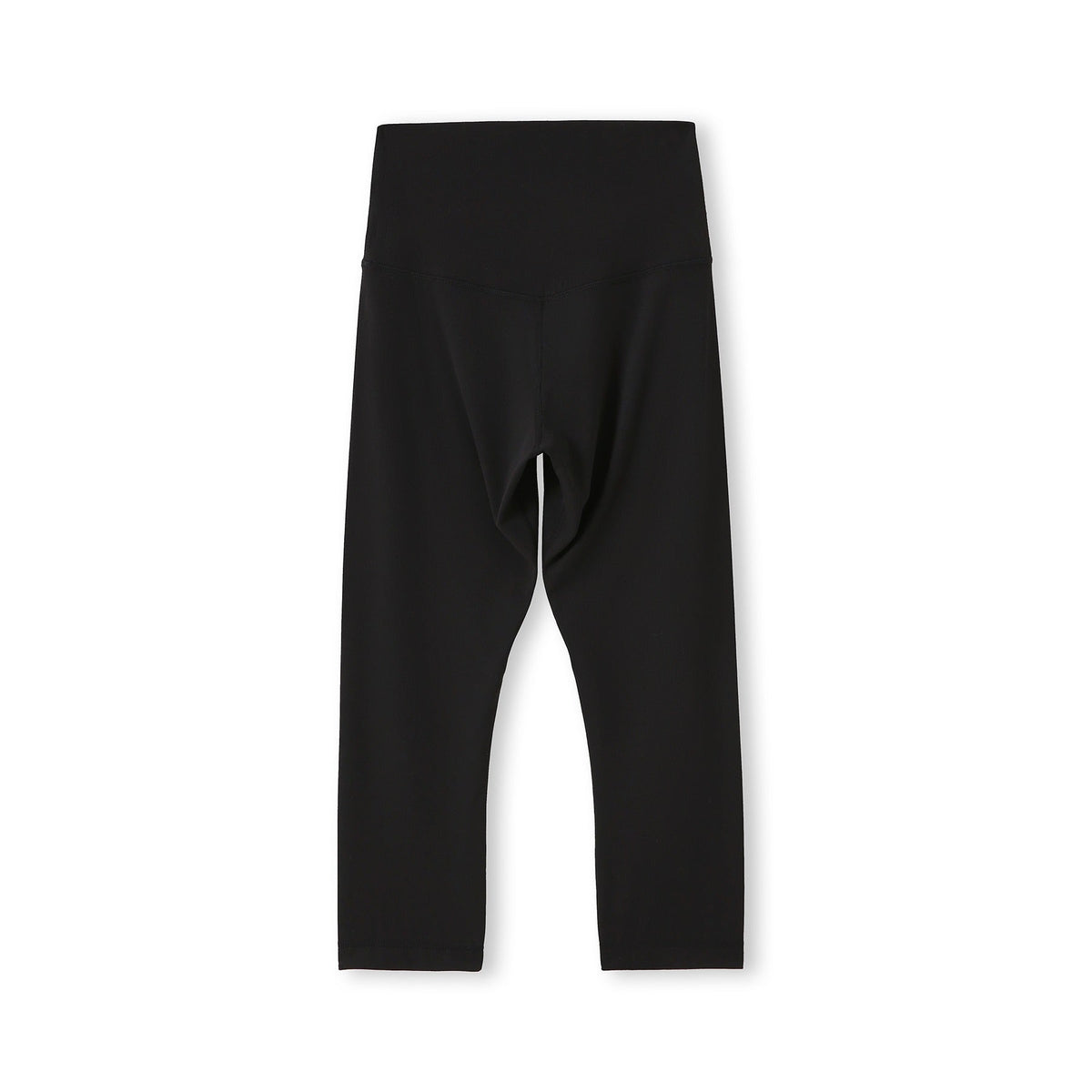 Womens High-rise 3/4 Leggings - Black - Back