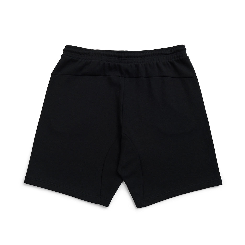 Mens' Cotton Sandwich Shorts - Black - Back