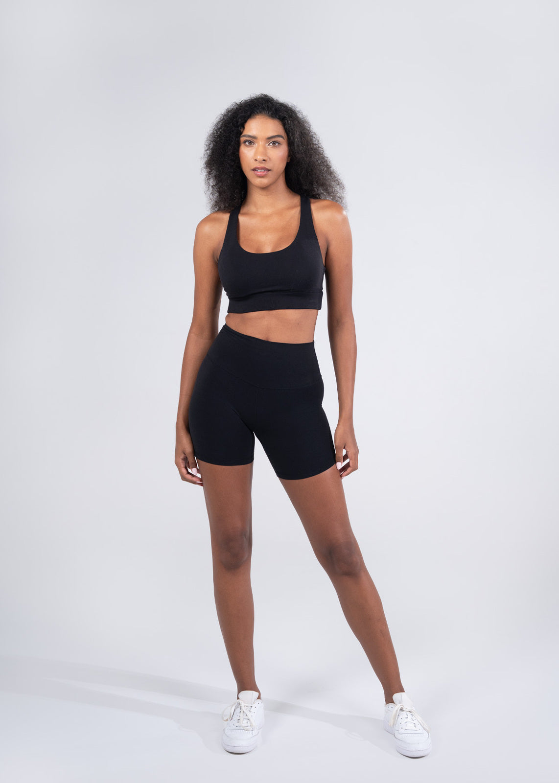 Womens High Rise Legging Shorts - view