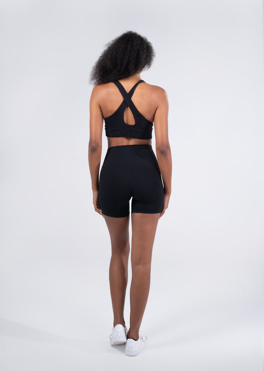 Womens High Rise Legging Shorts - view