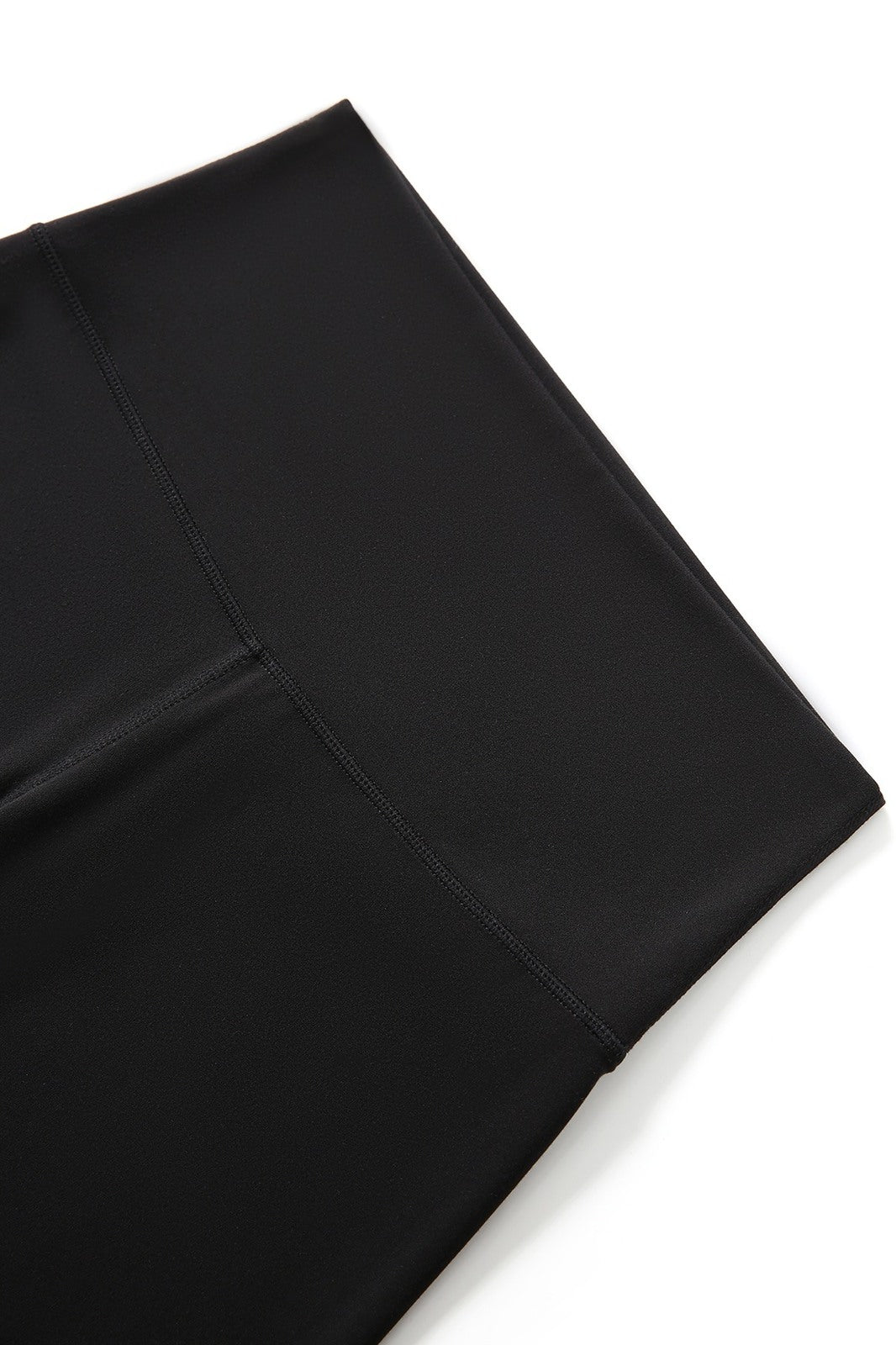 Womens High Rise Legging Shorts - Black - View