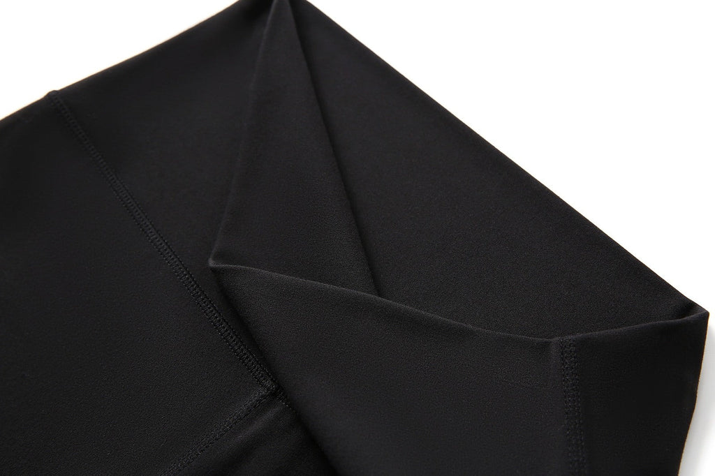 Womens High Rise Legging Shorts - Black - View