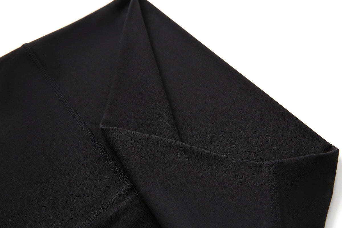 Womens High Rise Legging Shorts - Black - View