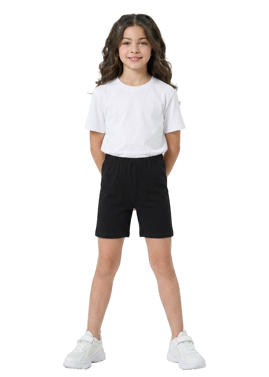 Girl's Cotton Spandex Shorts - view