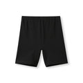 Girl's Cotton Spandex Shorts - Black - Front