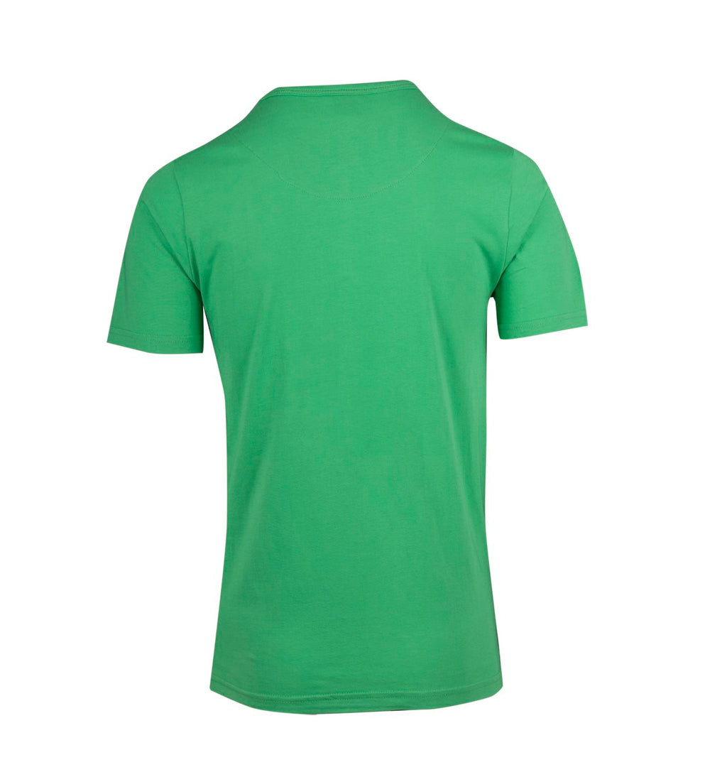 Men's Henley T-shirt - Emerald Green - Back