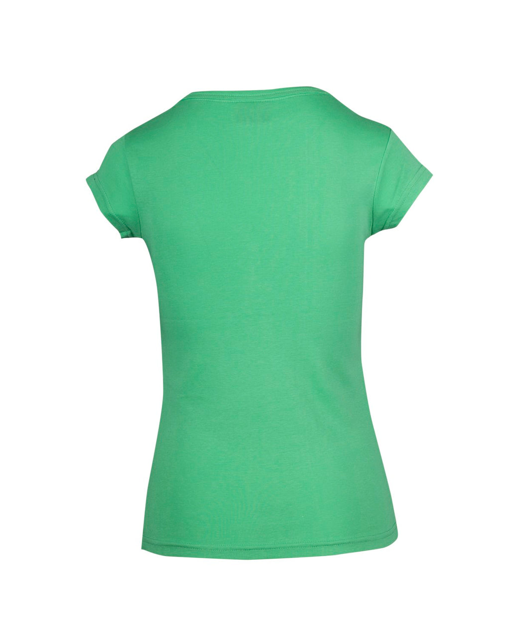 Women's Henley T-shirt - Emerald Green - Back
