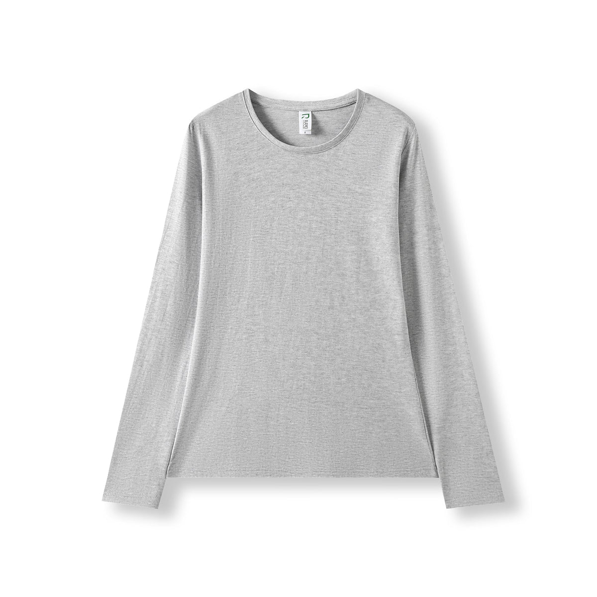 Women's Long Sleeve T-shirt - Grey Marl - Front