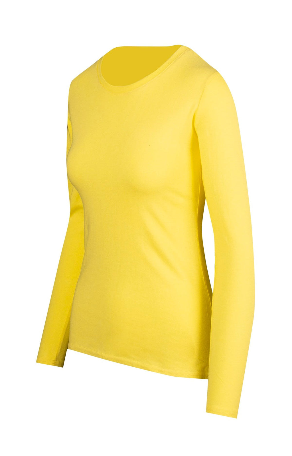 Women's Long Sleeve T-shirt - Lemon - Side