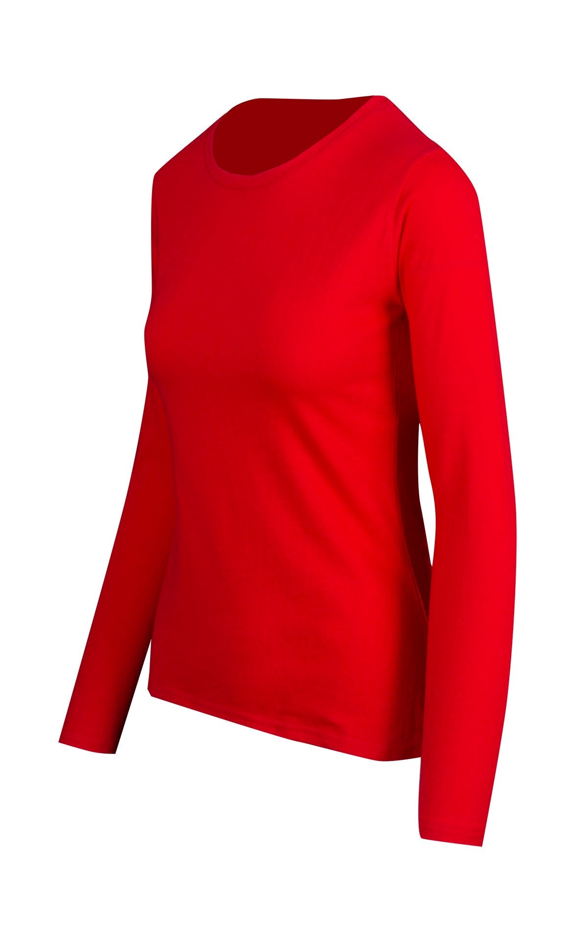 Women's Long Sleeve T-shirt - Red - Side