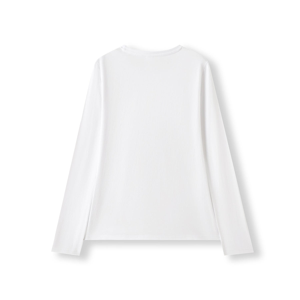 Women's Long Sleeve T-shirt - White - Back
