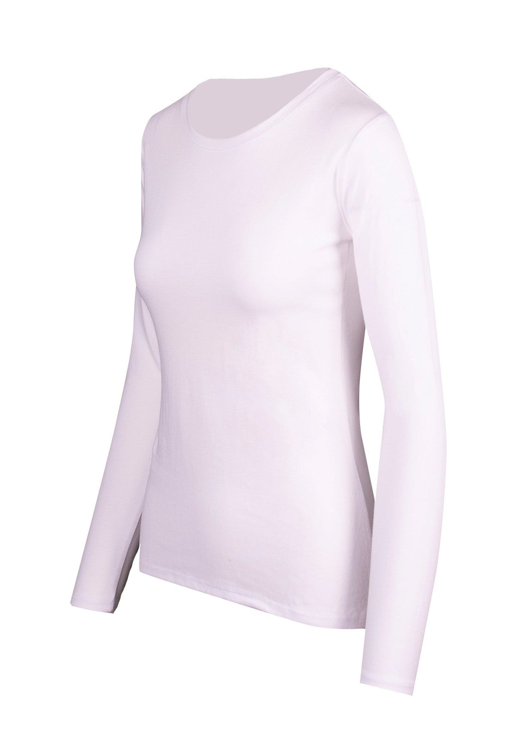 Women's Long Sleeve T-shirt - White - Side