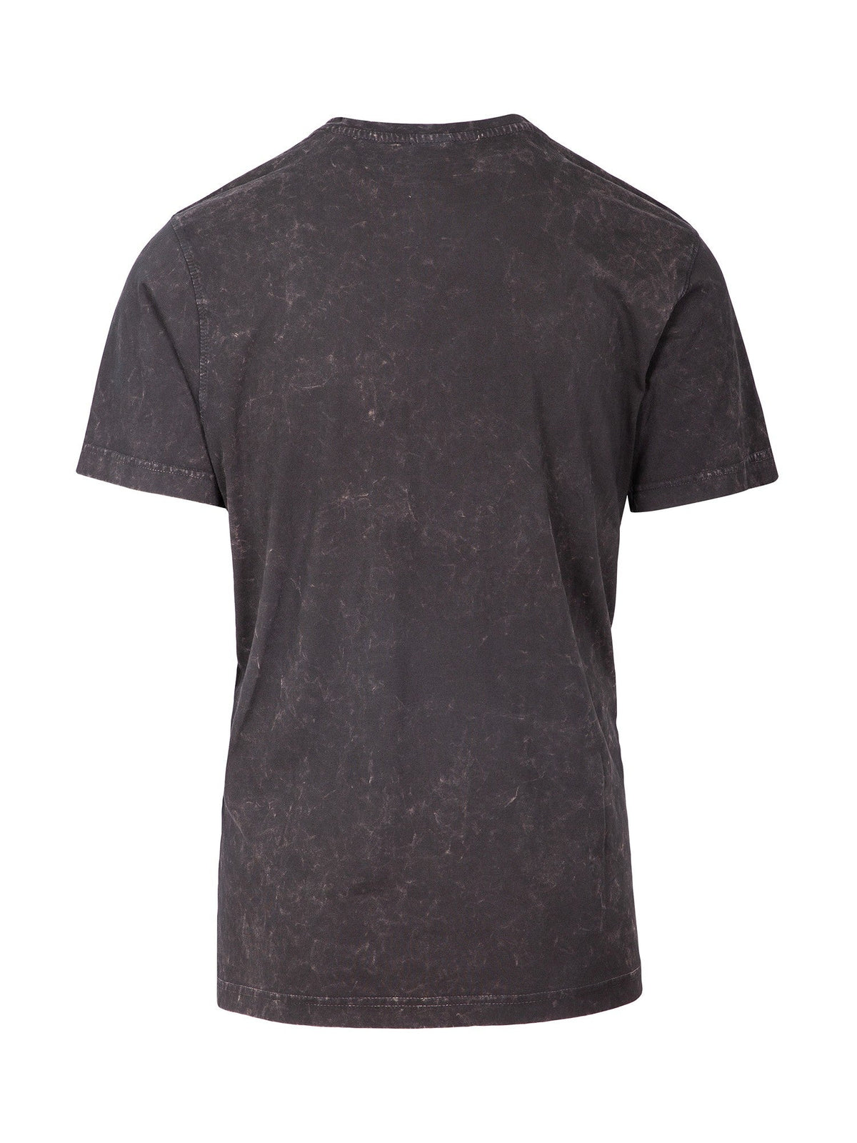 Men's / Unisex Stone Wash T-shirt - Black - Back