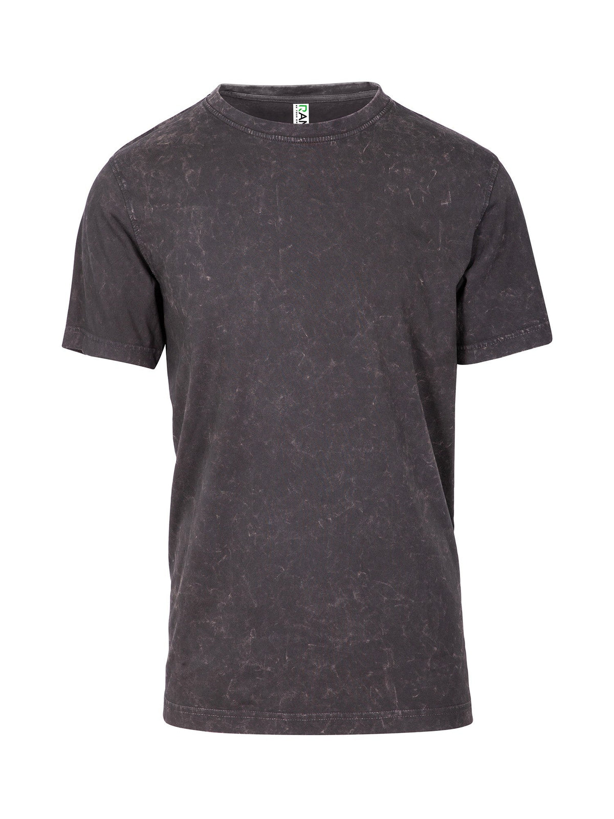 Men's / Unisex Stone Wash T-shirt - Black - Front