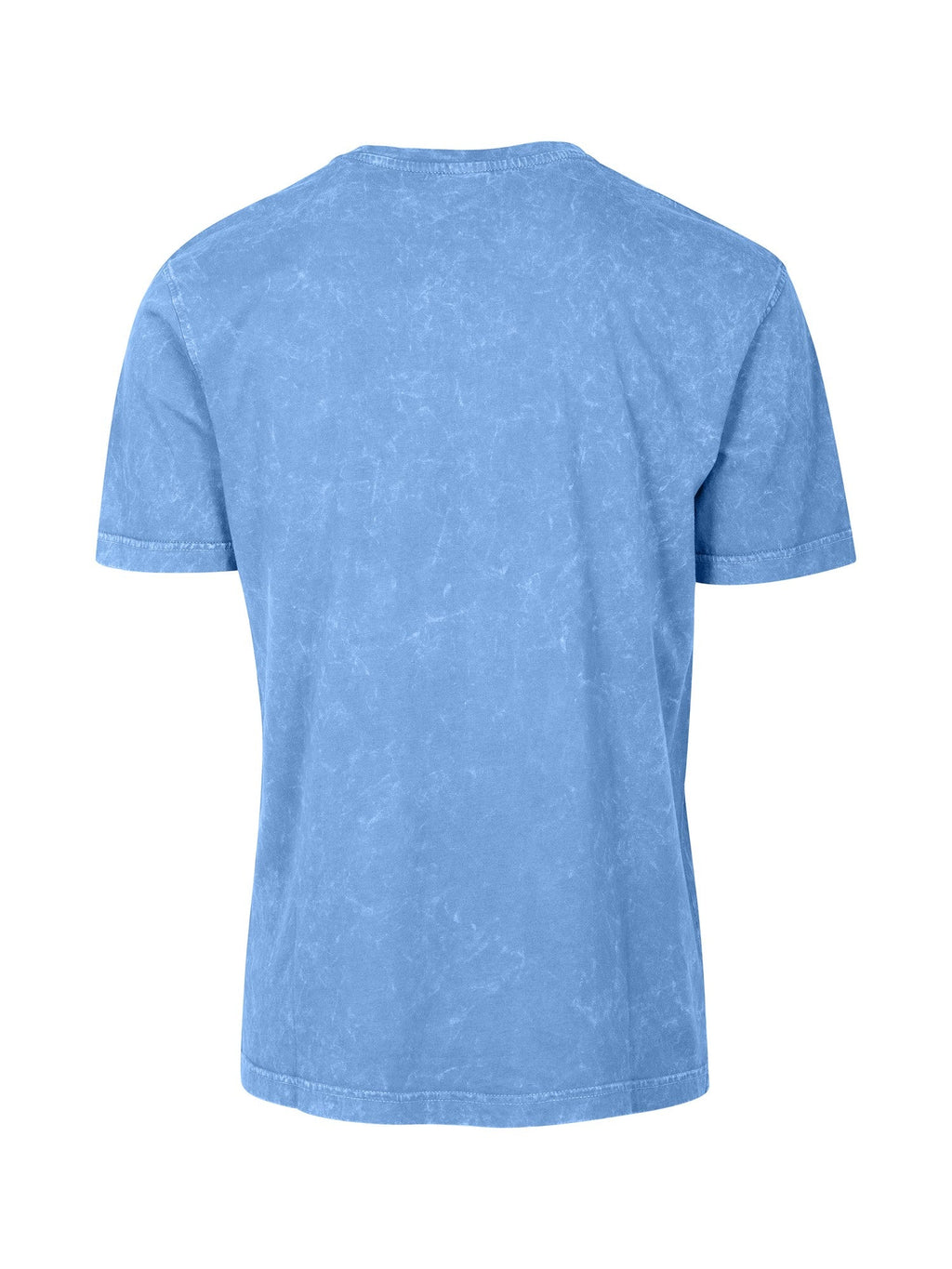 Men's / Unisex Stone Wash T-shirt - Blue - Back