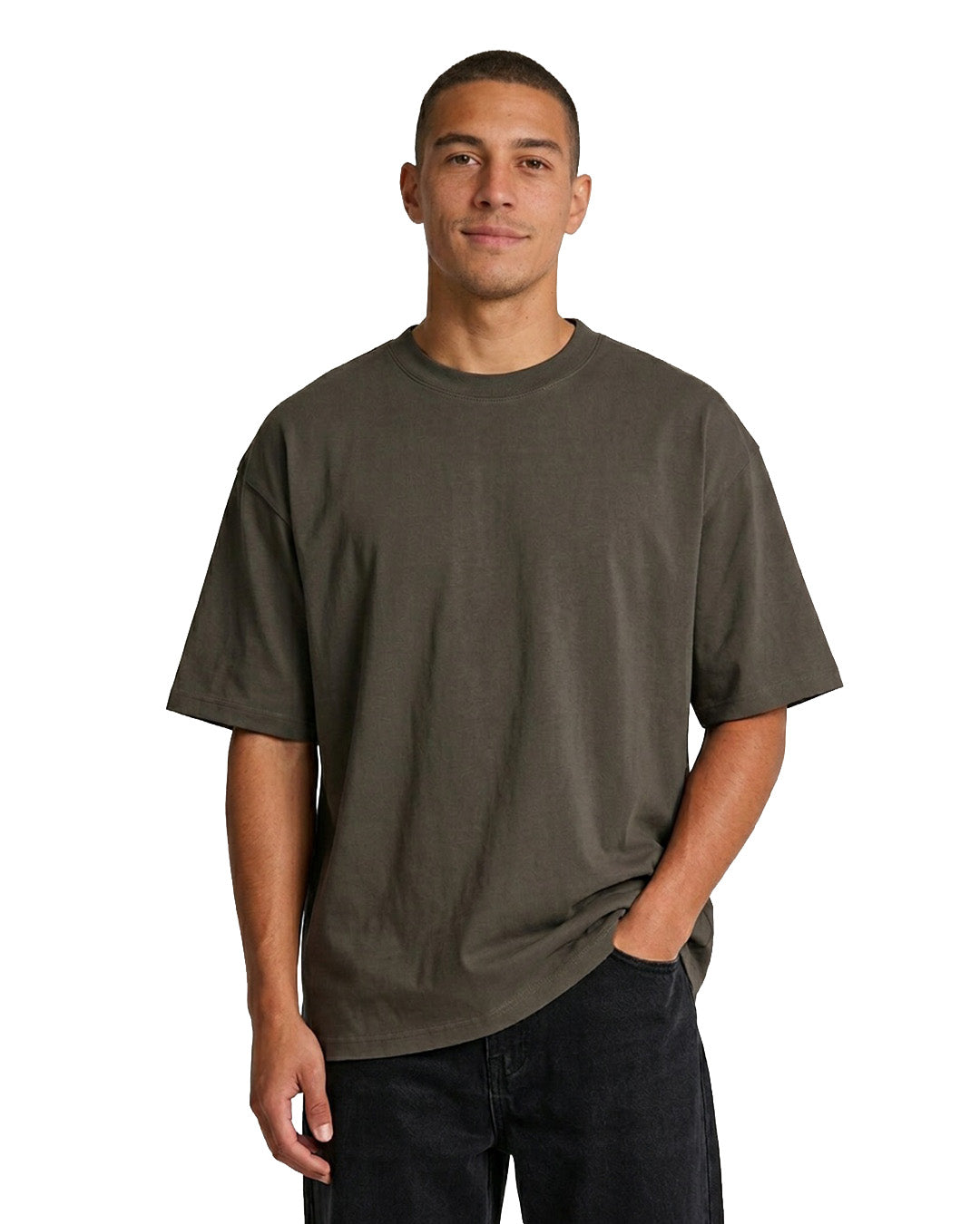 Unisex Heavy Weight Organic Cotton FADED Oversize Tshirt - view