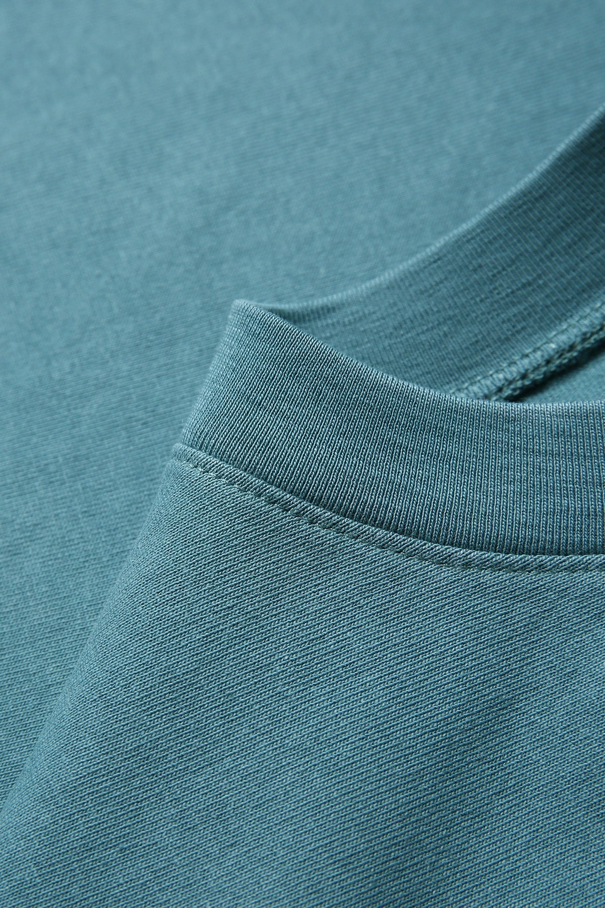 Unisex Heavy Weight Organic Cotton FADED Oversize Tshirt - Arctic Ocean Faded - View