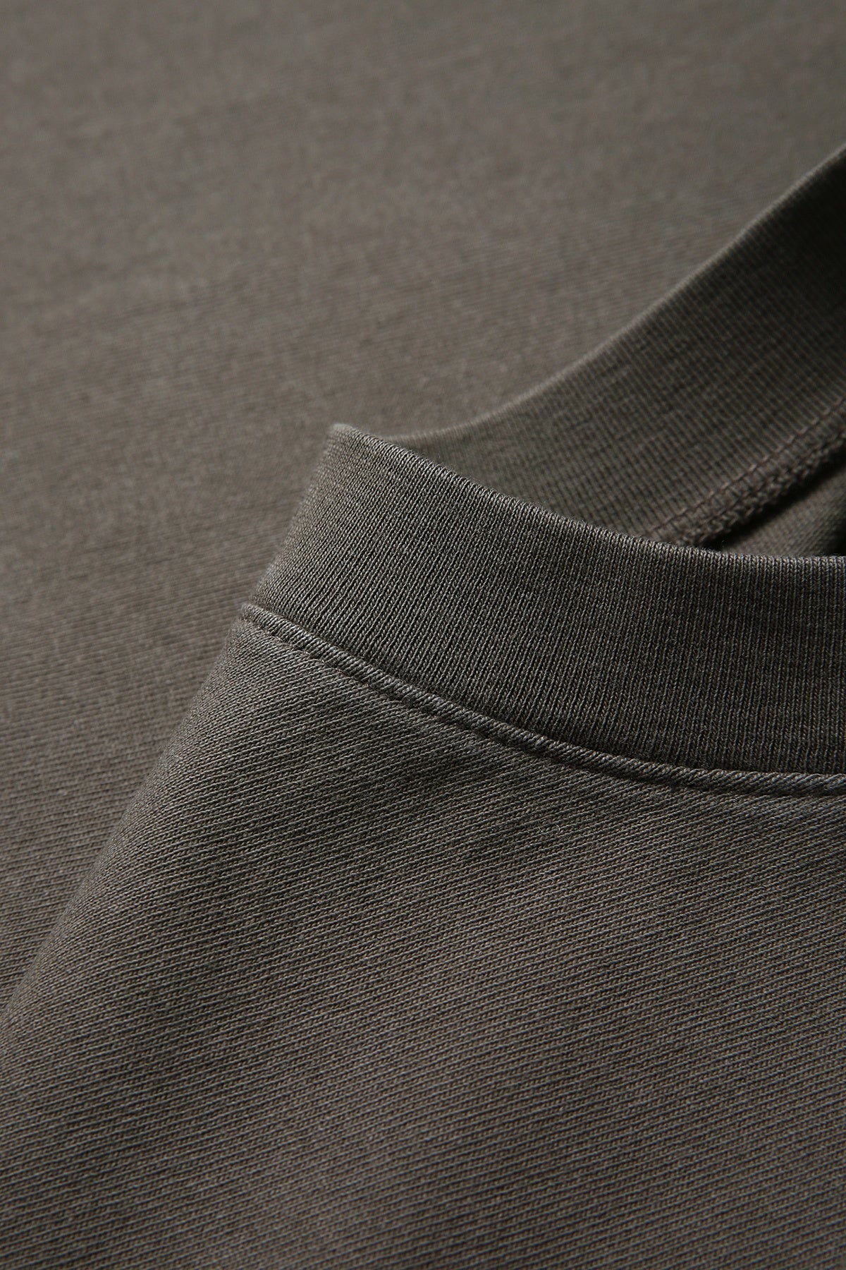 Unisex Heavy Weight Organic Cotton FADED Oversize Tshirt - Cappuccino Faded - View