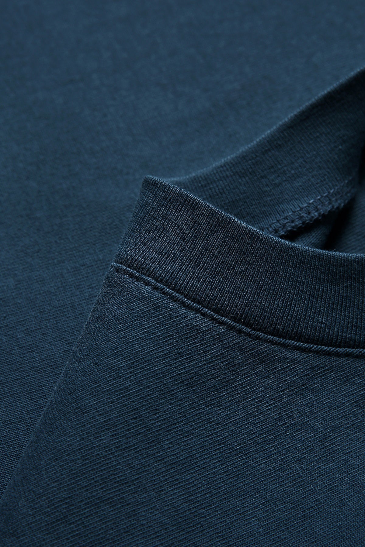 Unisex Heavy Weight Organic Cotton FADED Oversize Tshirt - French Navy Faded - View