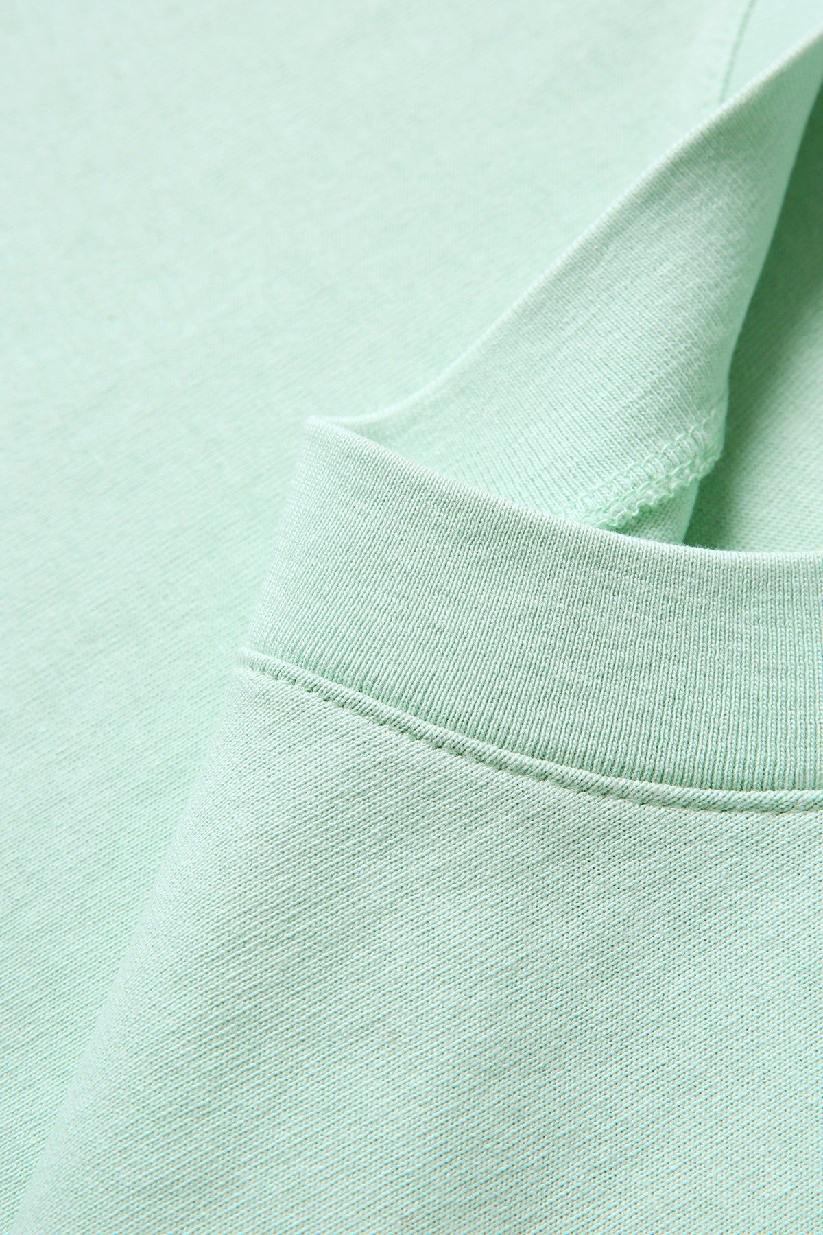 Unisex Heavy Weight Organic Cotton FADED Oversize Tshirt - Mint Faded - View