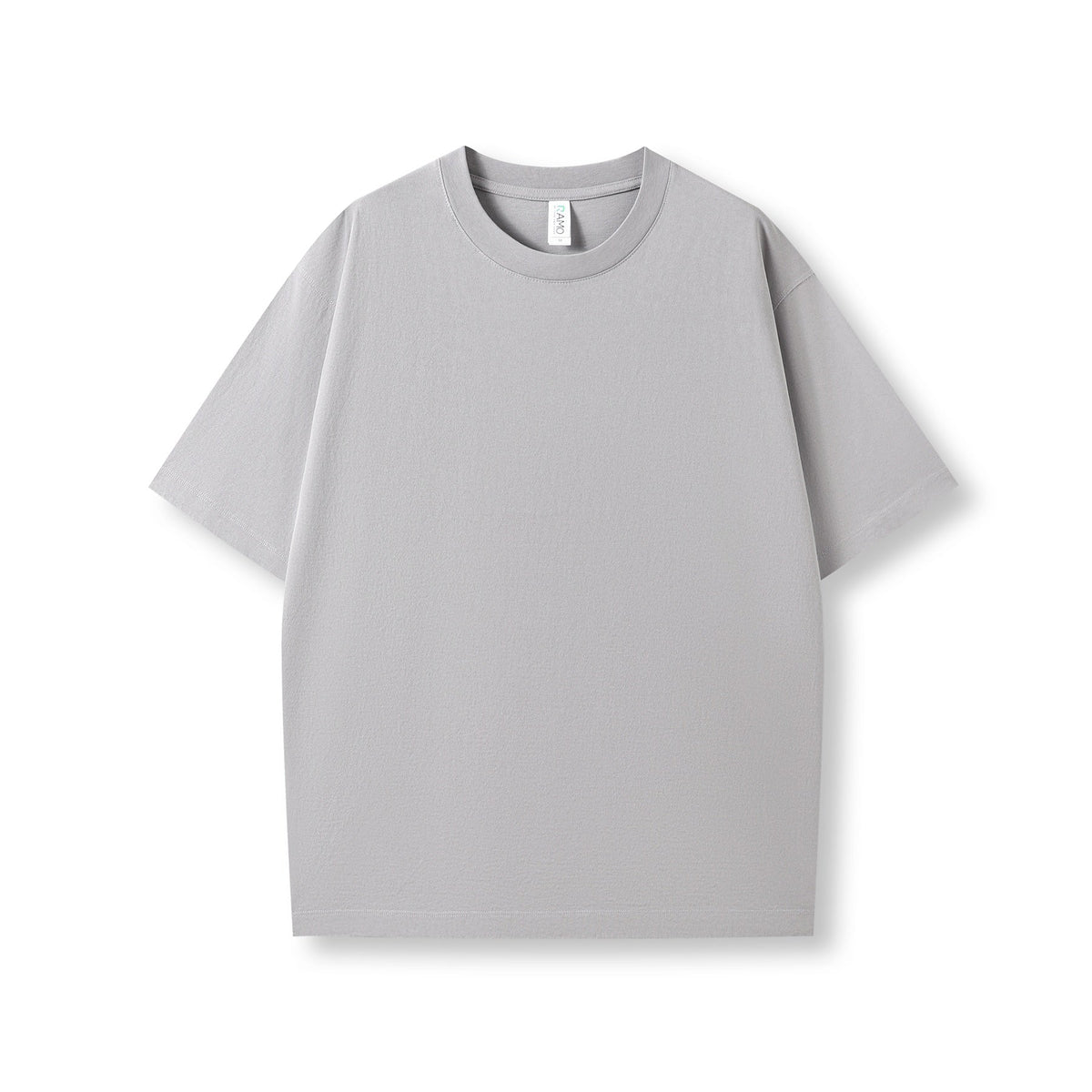 Unisex Heavy Weight Organic Cotton FADED Oversize Tshirt - Stone Grey Faded - Front