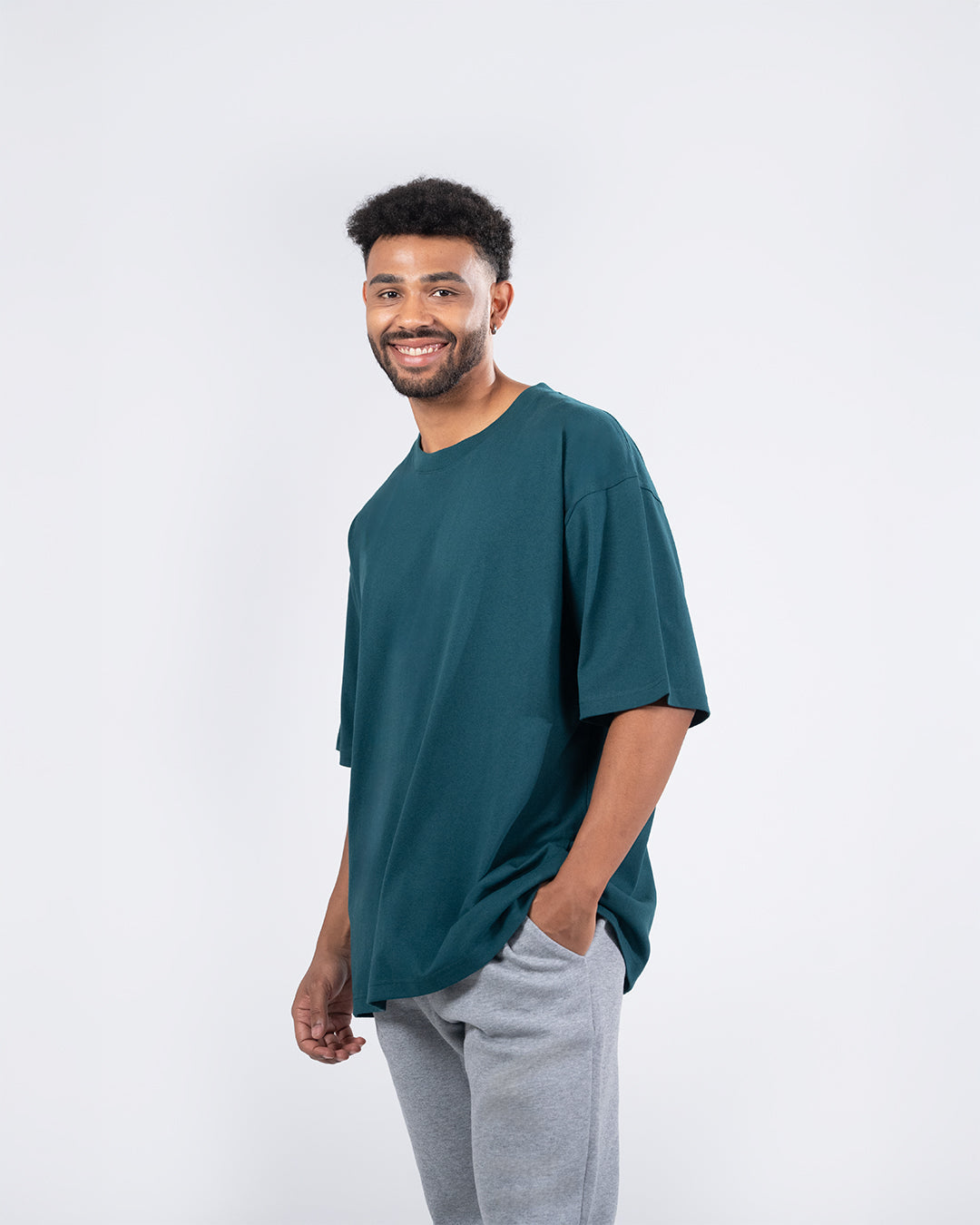 Unisex oversized Heavyweight organic Cotton Tshirt - view
