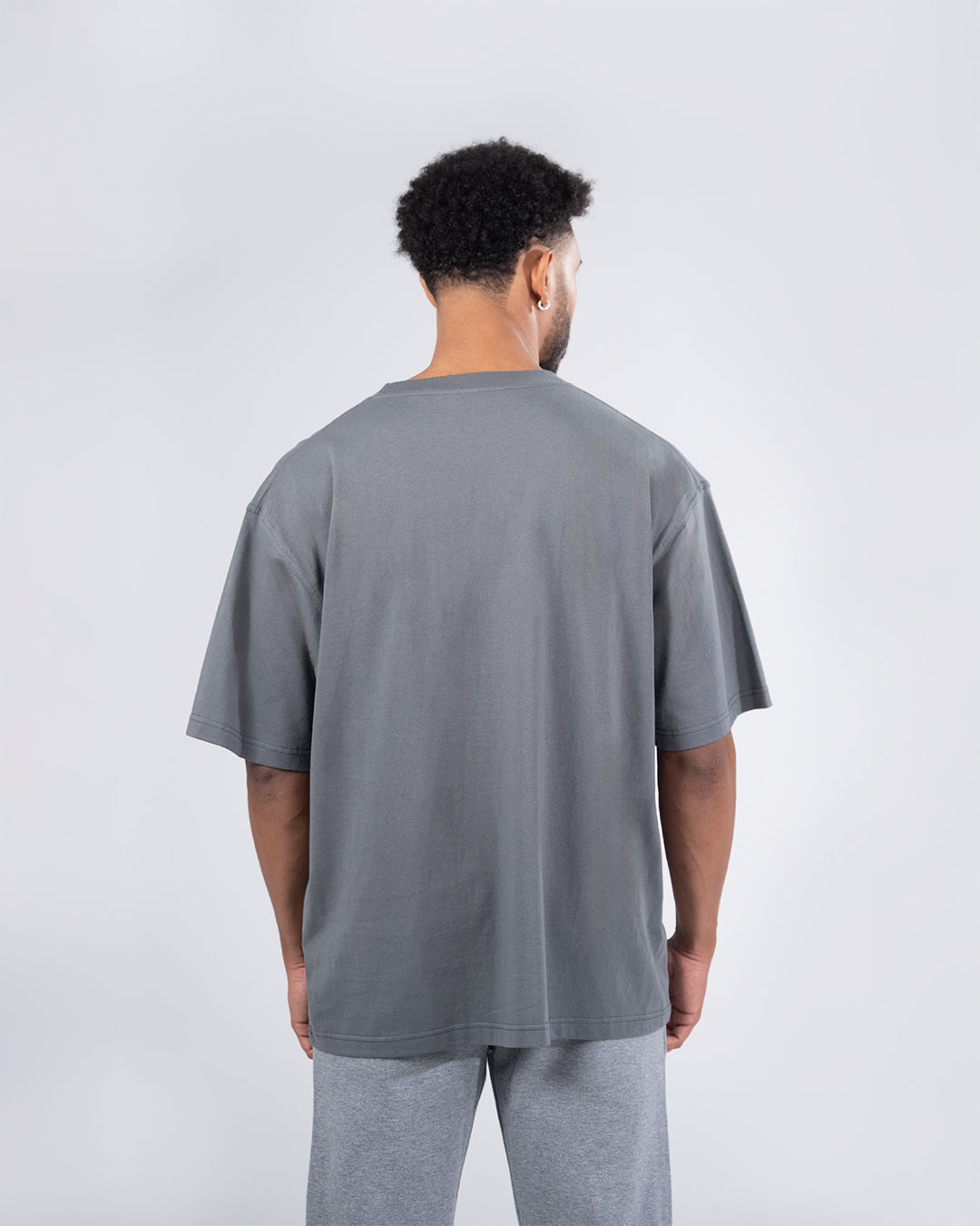 Unisex oversized Heavyweight organic Cotton Tshirt - view